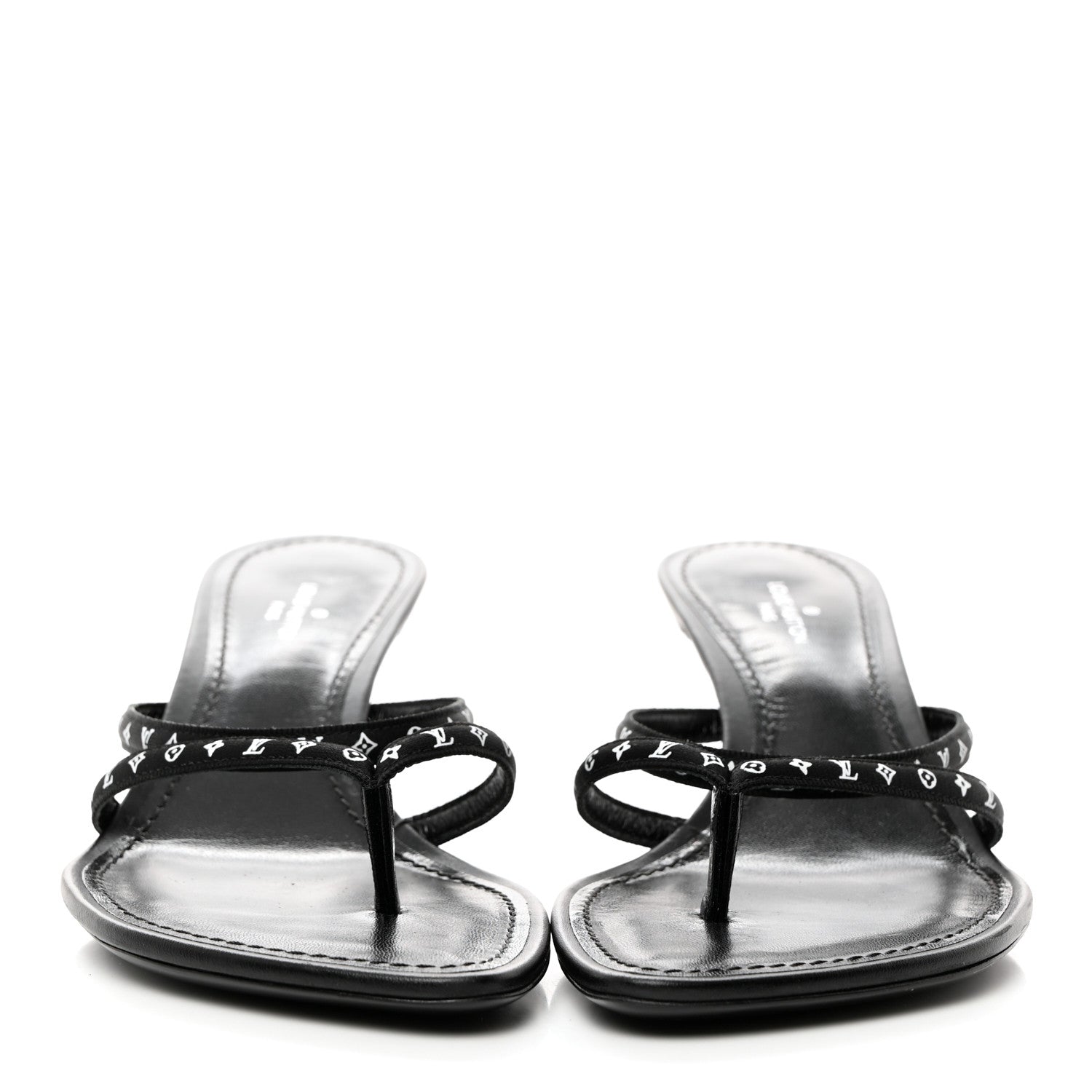 Louis Vuitton Satin Calfskin Citizen Thong Sandal 36 Black 2 of 7