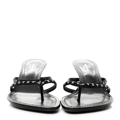 Louis Vuitton Satin Calfskin Citizen Thong Sandal 36 Black 2 of 7