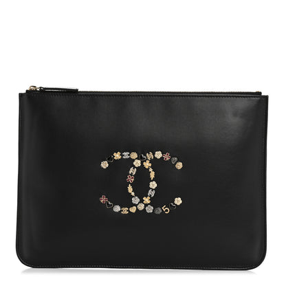 Chanel Lambskin Lucky Charms Pouch Black 1 of 9