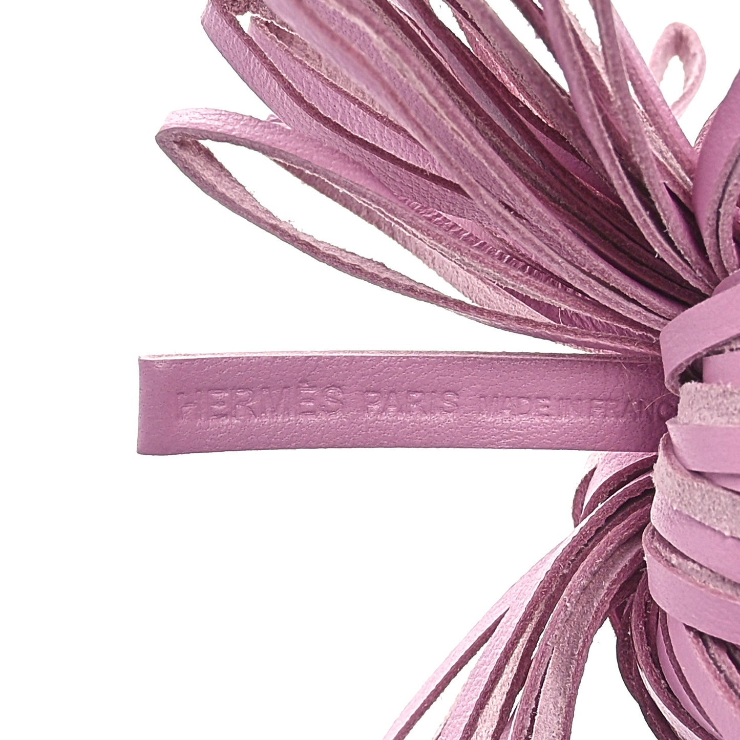 Lambskin Carmen Tassel Key Holder Mauve Sylvestre