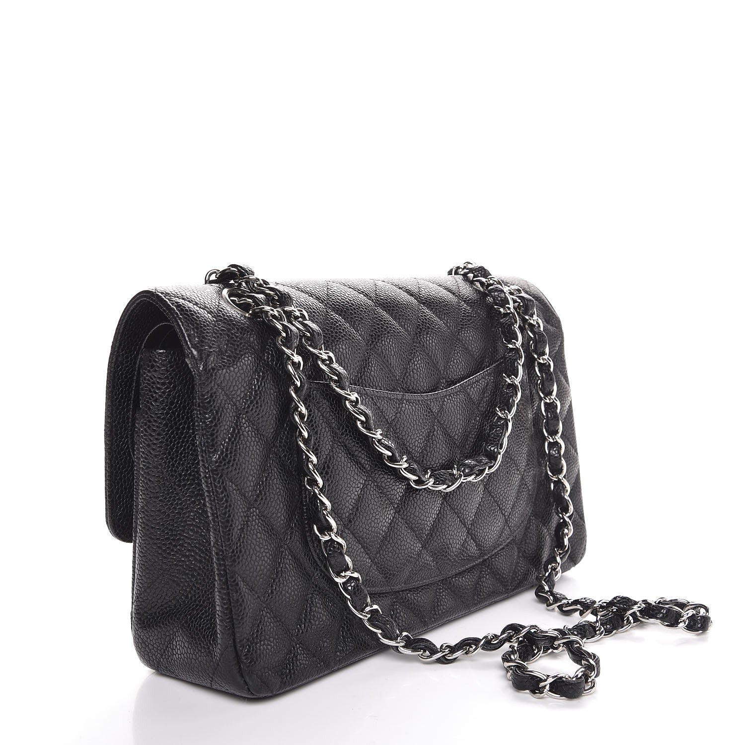 Chanel Caviar Quilted Medium Double Flap Black 4 of 9