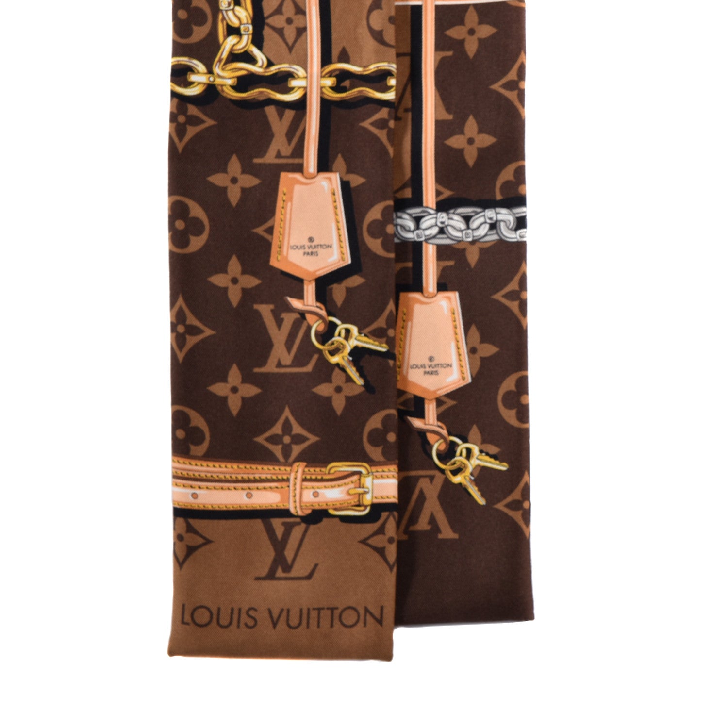 Louis Vuitton Silk Monogram Confidential Bandeau Brown 11 of 11