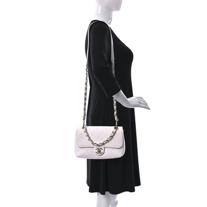 Chanel Caviar Quilted Small City Walk Flap White 2 of 9