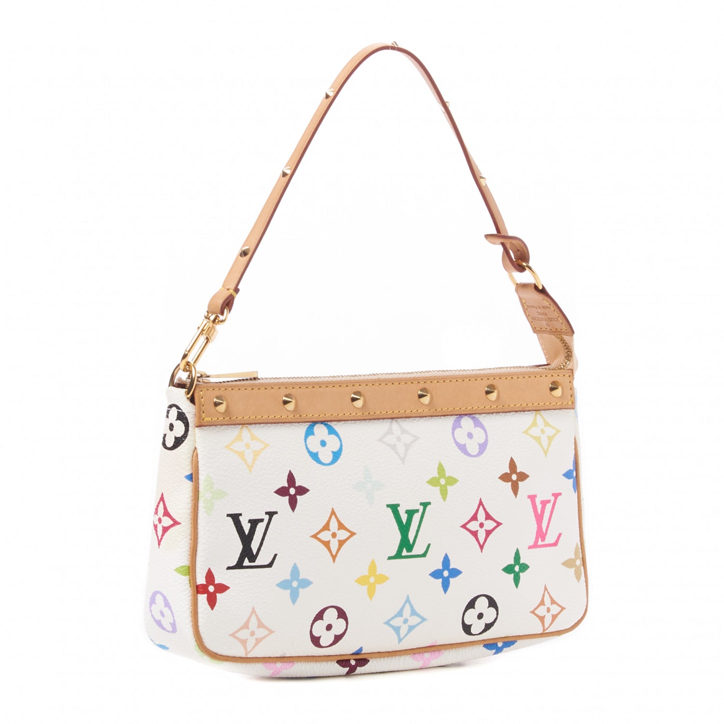 Monogram Multicolor Pochette Accessories White