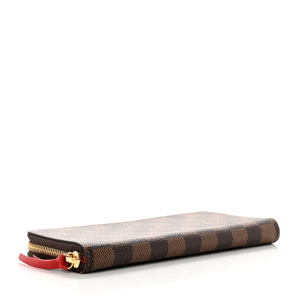 Louis Vuitton Damier Ebene Clemence Wallet Cherry 4 of 6