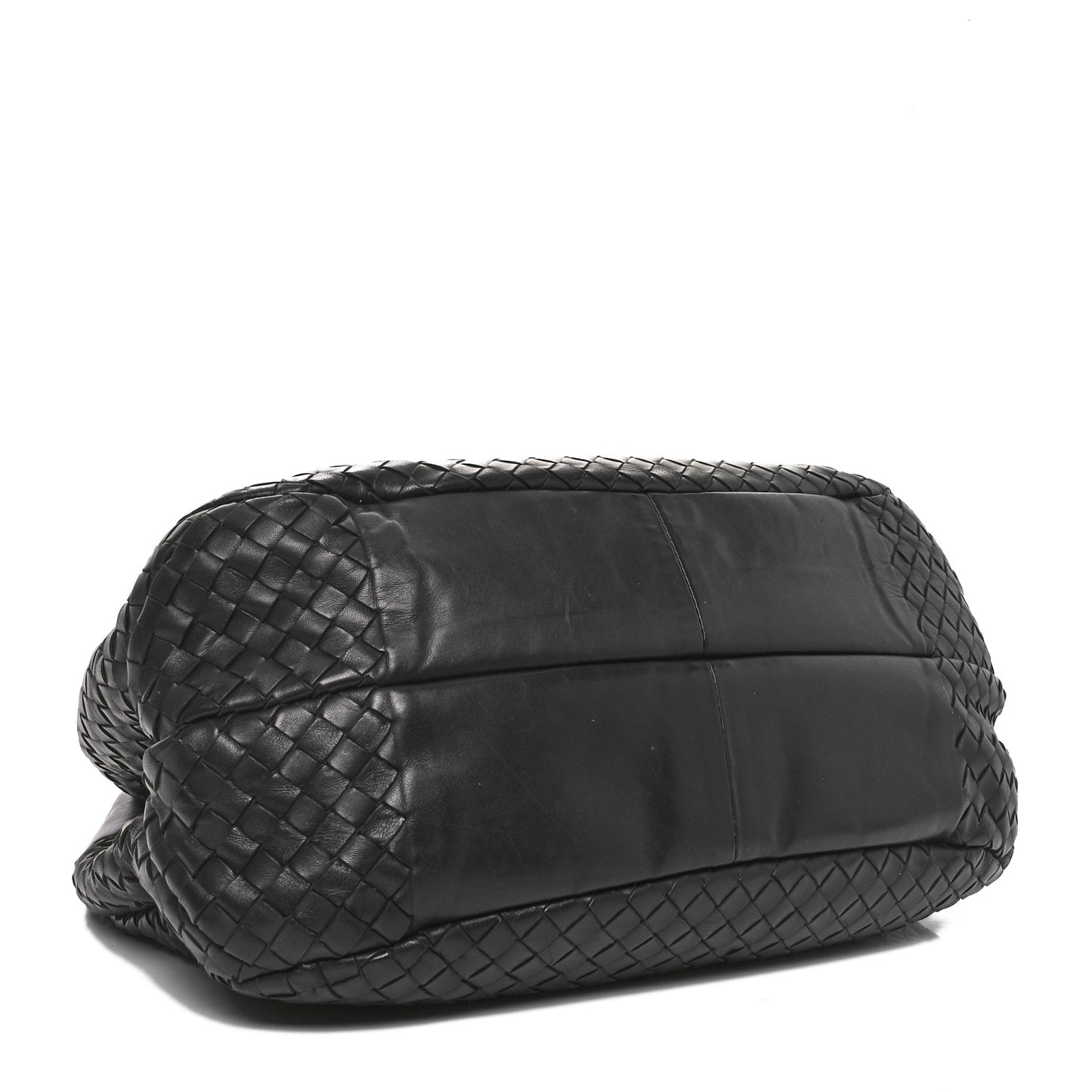 Nappa Intrecciato Medium Campana Hobo Black