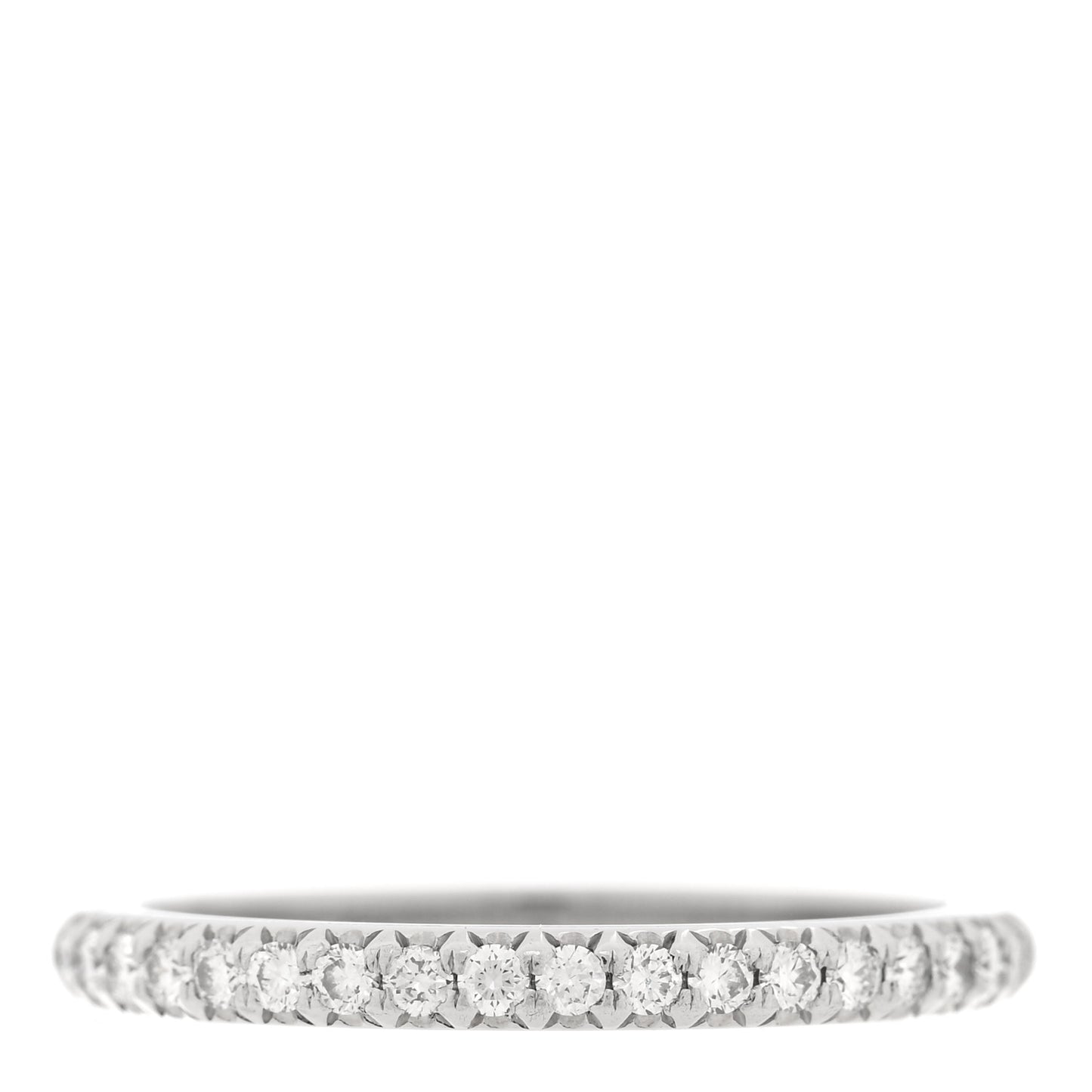 Platinum Diamond .17ctw Soleste Half Eternity Band Ring 49 5