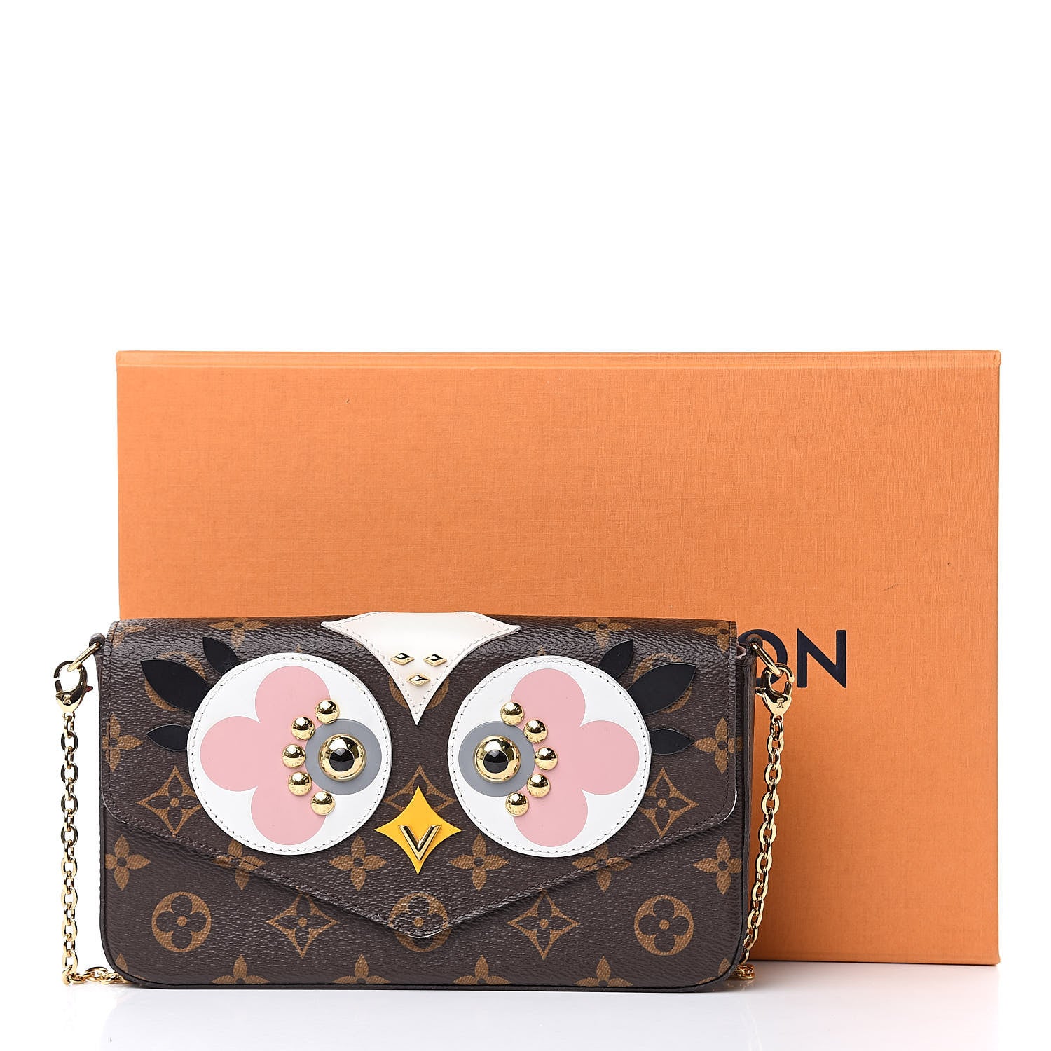 Louis Vuitton Monogram Lovely Birds Pochette Felicie Chain Wallet 14 of 14