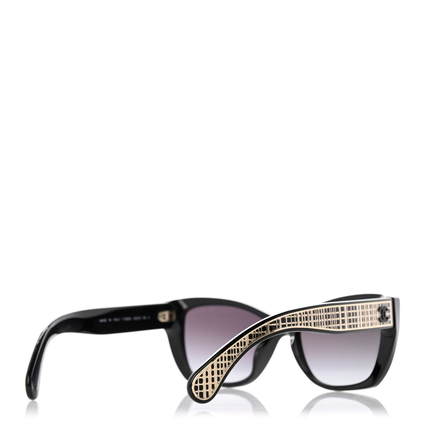Acetate Metal Butterfly Sunglasses 71553A Black