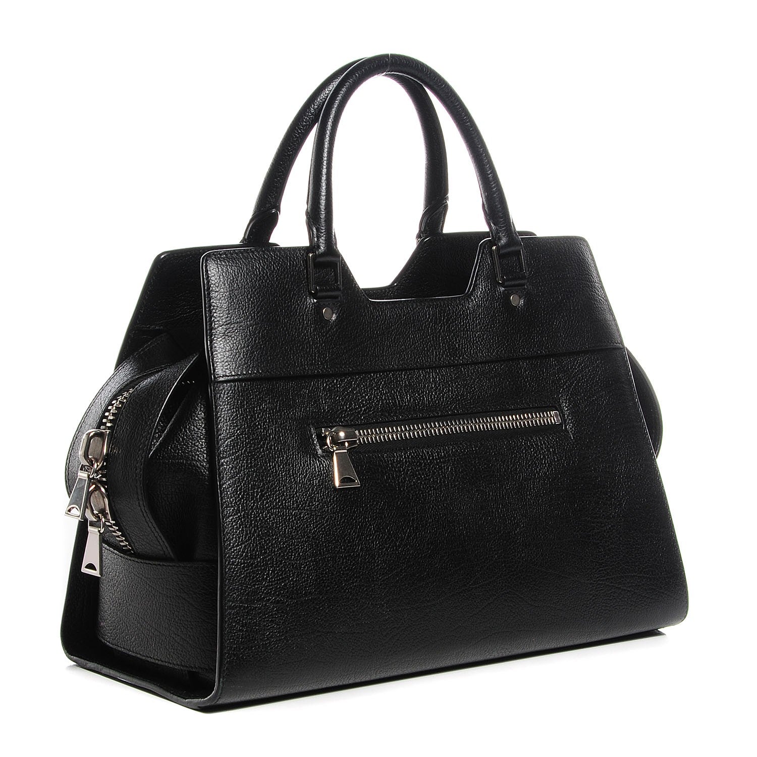 Proenza Schouler Vacchetta Calfskin Small PS13 Satchel Black 3 of 10
