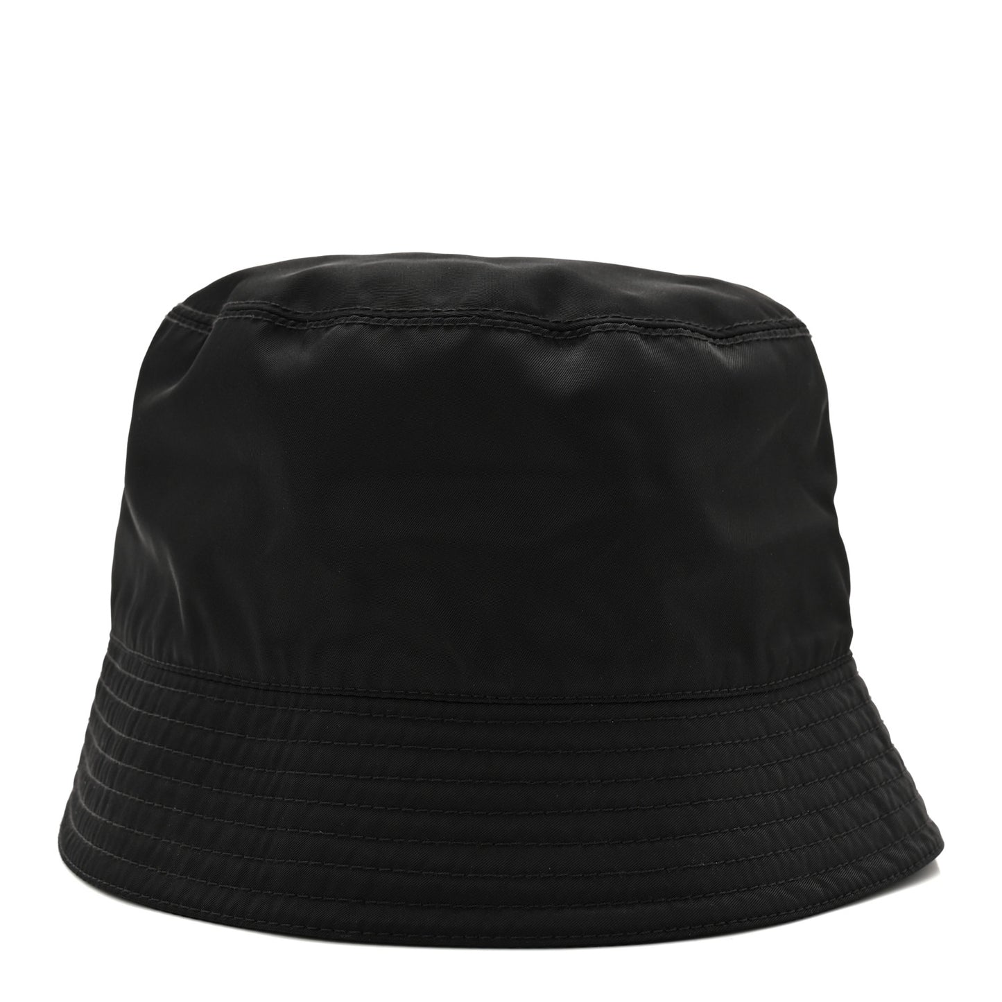 Re-Nylon Metal Triangle Logo Mens Bucket Hat XL Black