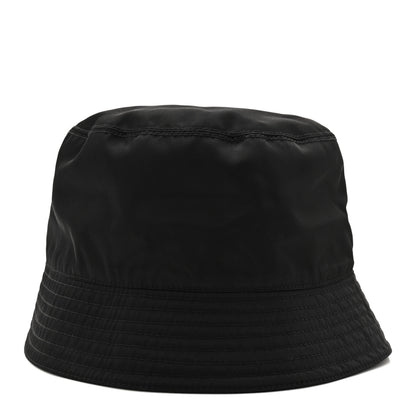 Prada Re-Nylon Metal Triangle Logo Mens Bucket Hat XL Black 4 of 8