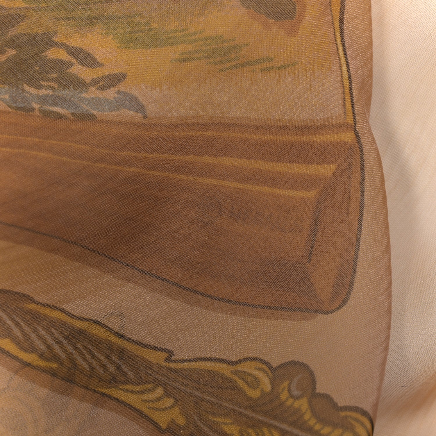Hermes Mousseline Silk Brise De Charme Scarf 140 4 of 5