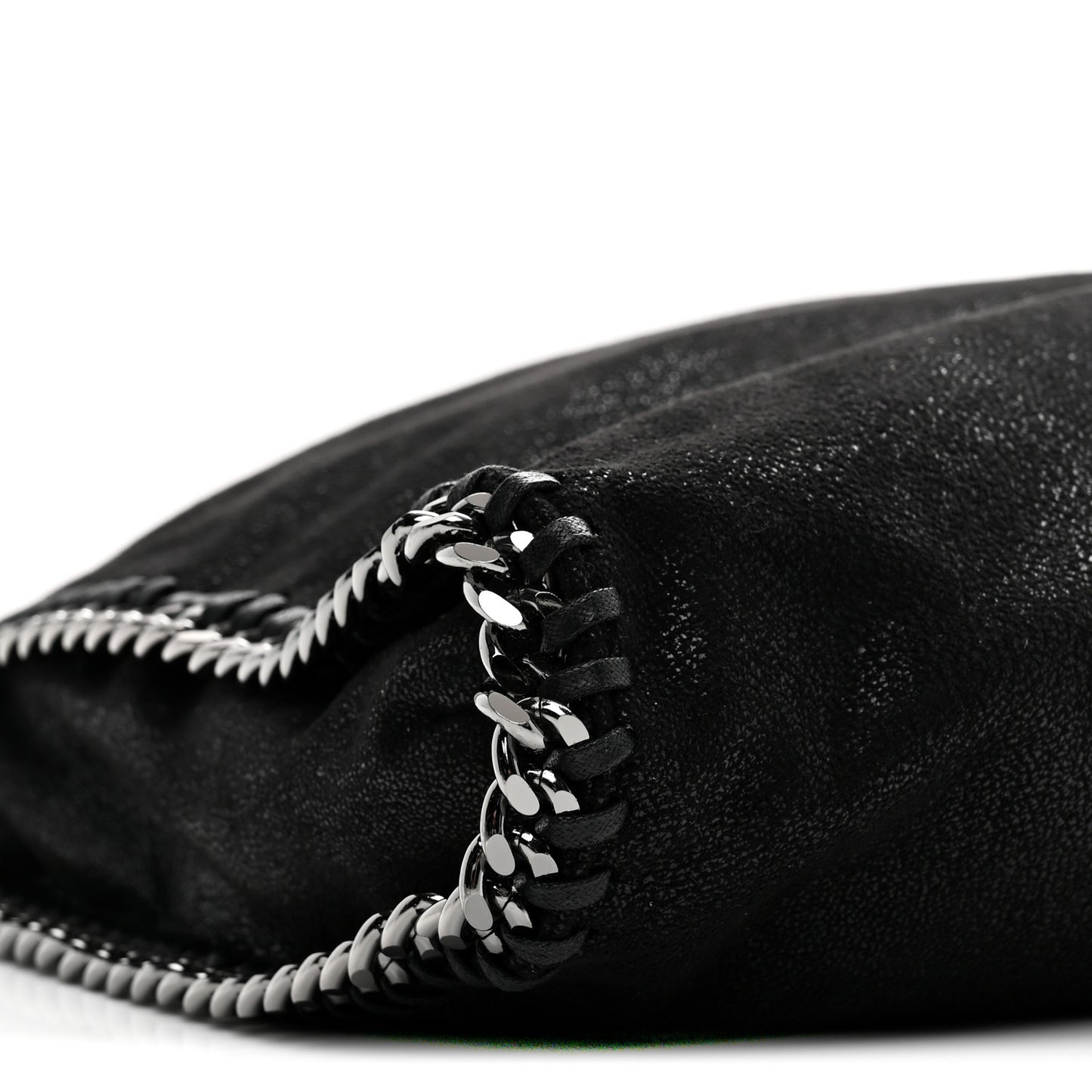 Shaggy Deer Falabella Fold Over Tote Black