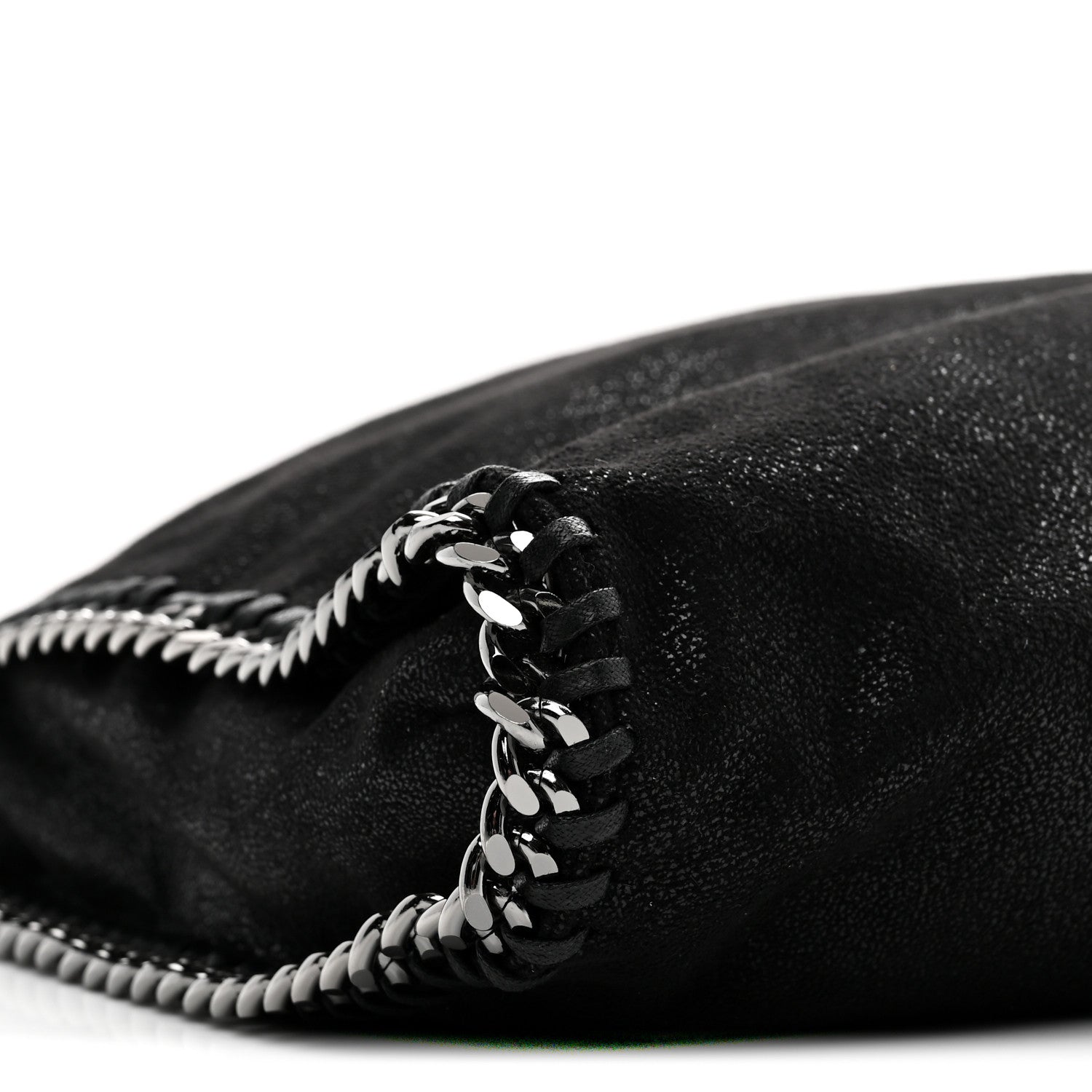 Stella McCartney Shaggy Deer Falabella Fold Over Tote Black 8 of 9