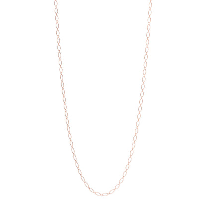 Tiffany 18K Rose Gold Oval Link Chain 24" 1 of 5