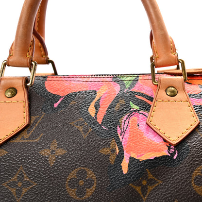 Louis Vuitton Monogram Roses Speedy 30 8 of 10