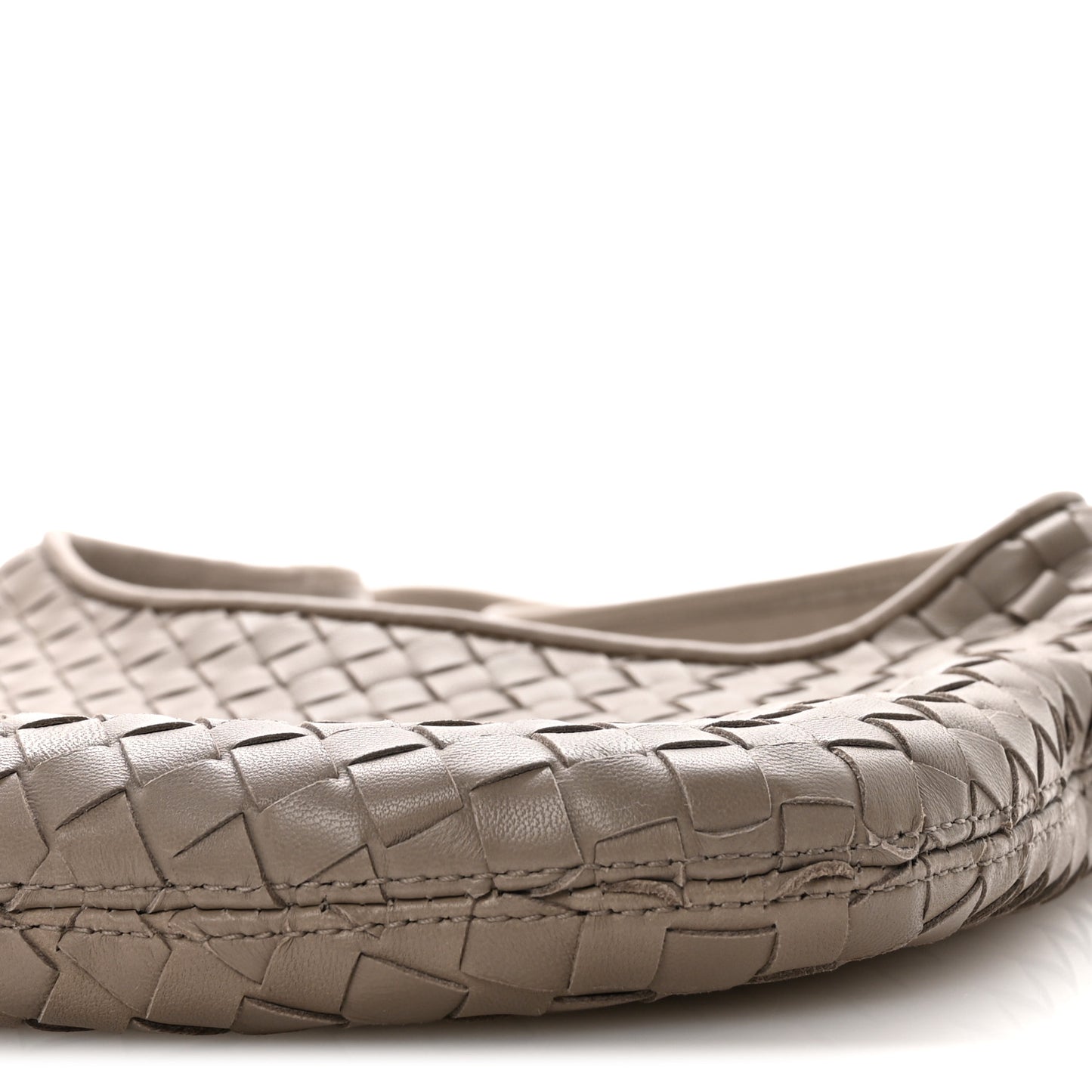 Nappa Intrecciato Small Veneto Crossbody Bag Limestone