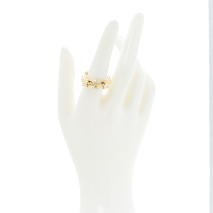 John Hardy 18K Yellow Gold Diamond Blue Sapphire Legends Naga Dragon Head Ring 56 7.5 3 of 5
