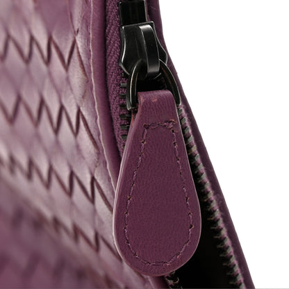 Bottega Veneta Nappa Intrecciato Flat Zip Pouch Corot 8 of 9