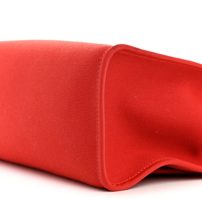 Hermes Vache Hunter Toile Herbag Zip 31 PM Rouge Tomate Natural 11 of 11