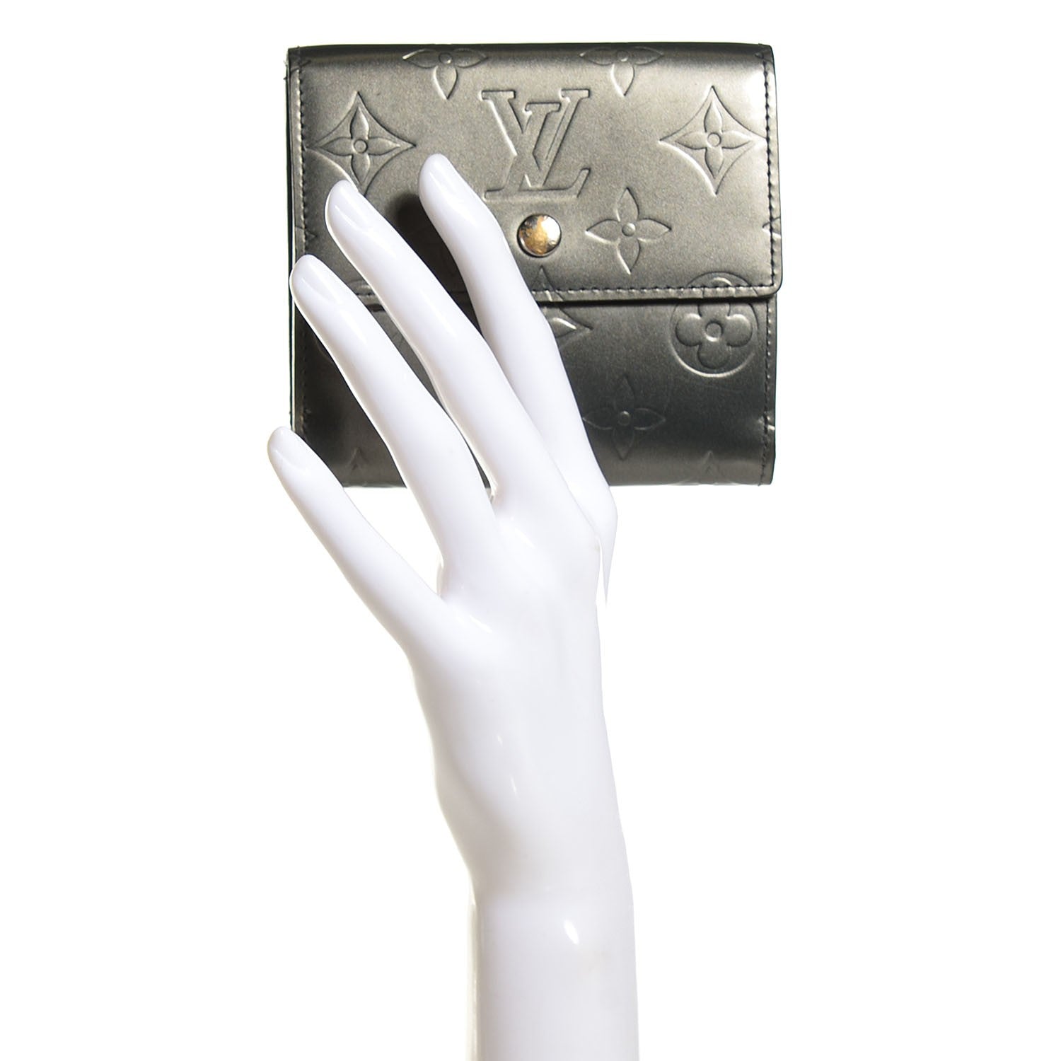 Louis Vuitton Mat Monogram Elise Wallet Black 2 of 8
