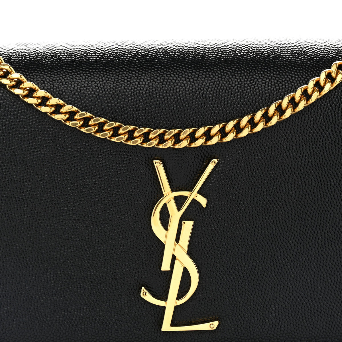 Saint Laurent Grain De Poudre Medium Classic Monogram Kate Satchel Black 8 of 11