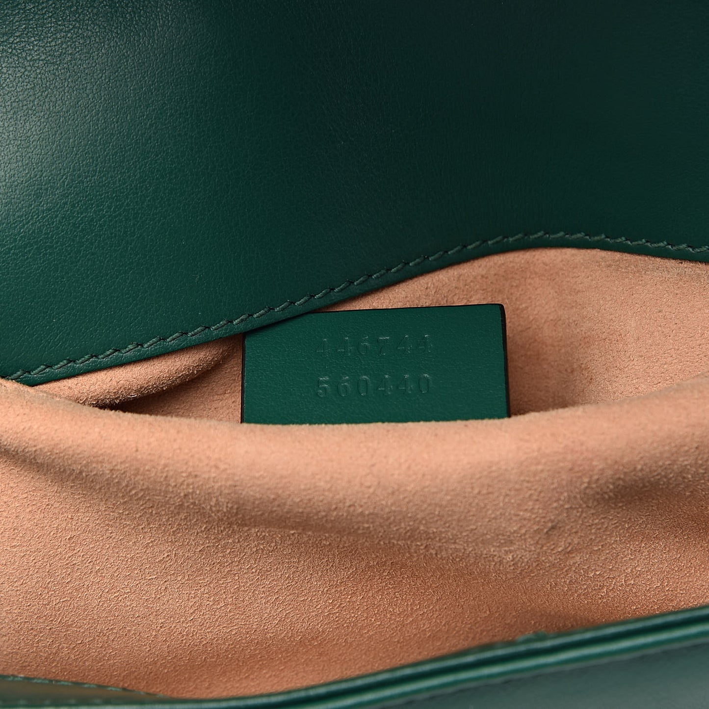 Calfskin Matelasse Mini GG Marmont Shoulder Bag Emerald Green