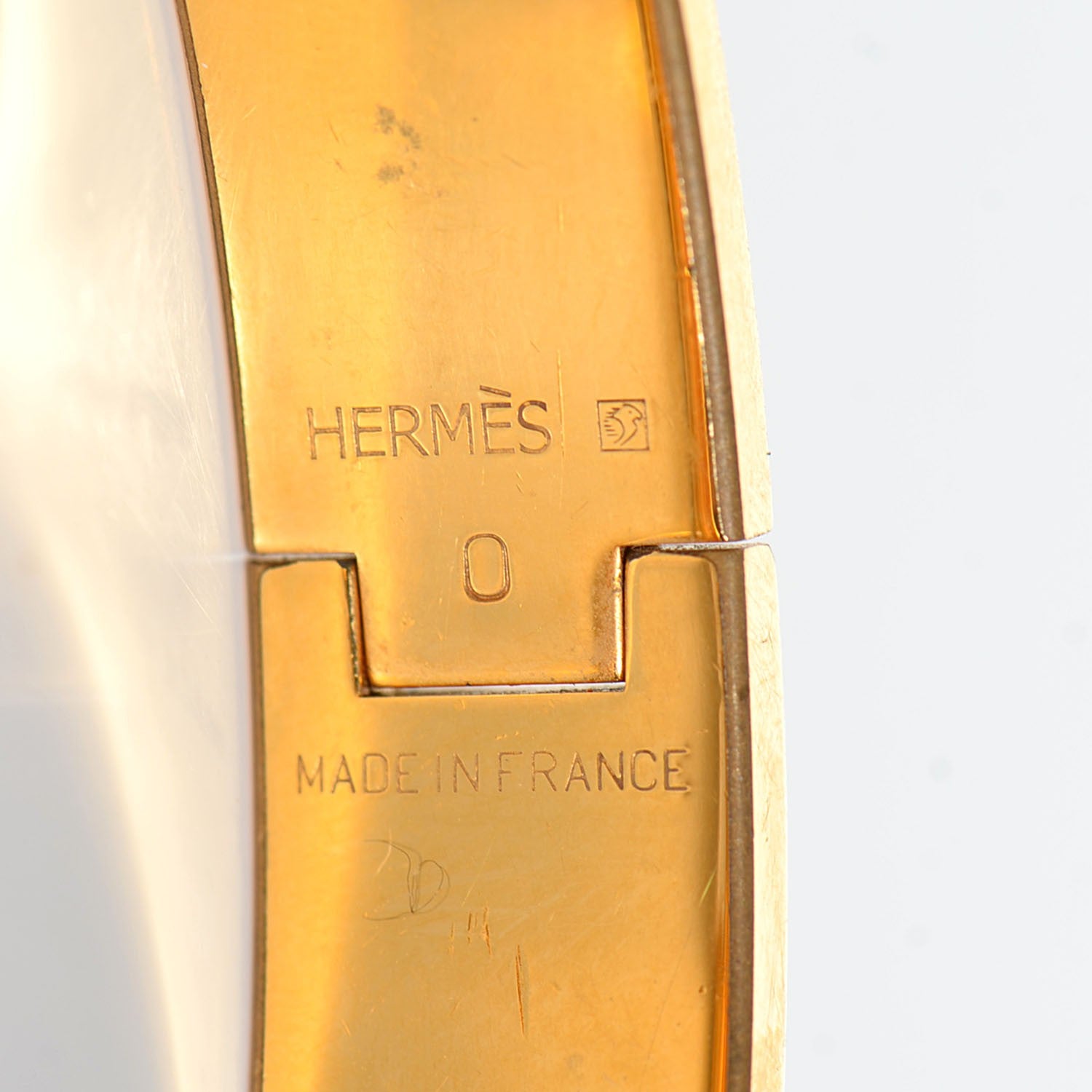 Hermes Enamel Narrow Clic H Bracelet PM Craie 5 of 5