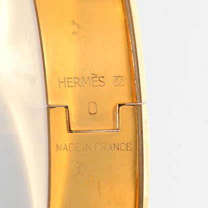 Hermes Enamel Narrow Clic H Bracelet PM Craie 5 of 5