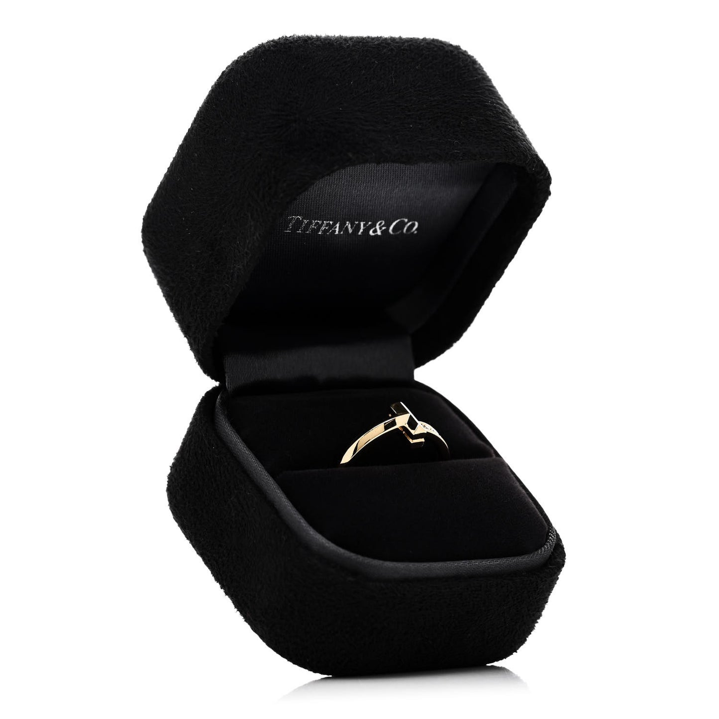18K Yellow Gold Diamond 2.5mm T T1 Ring 54 7