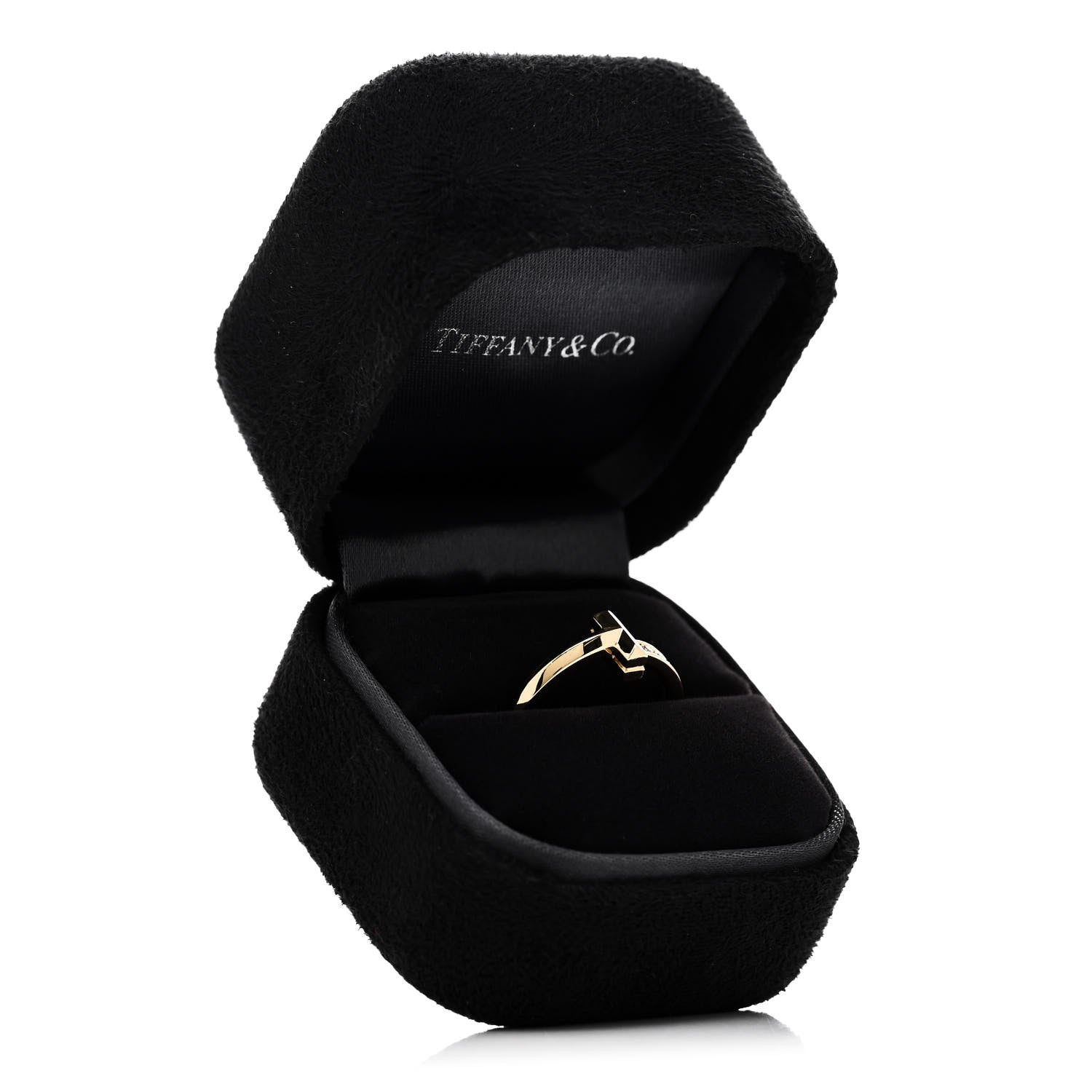 Tiffany 18K Yellow Gold Diamond 2.5mm T T1 Ring 54 7 5 of 5