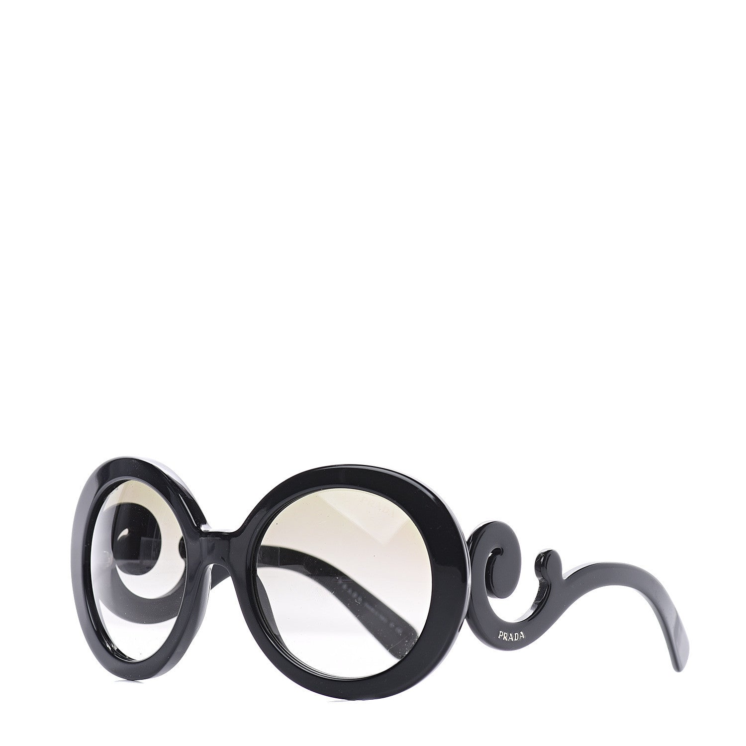 Prada Baroque Sunglasses SPR 27N Black 1 of 6