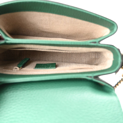 Gucci Dollar Calfskin Interlocking G Crossbody Bag Emerald 5 of 10