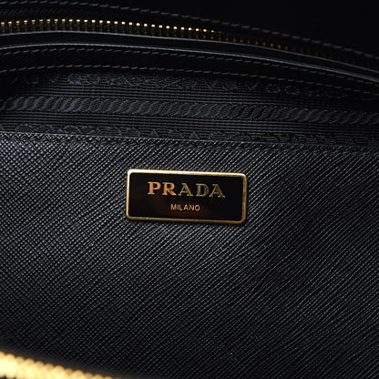 Prada Saffiano Medium Galleria Double Zip Tote Black 6 of 9
