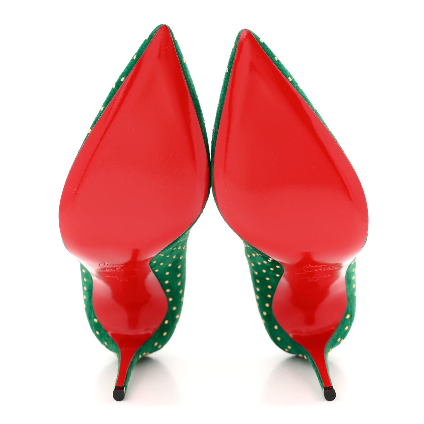 Suede Pigalle Follies Plume 100 Pumps 36.5 Canopee Antique Gold