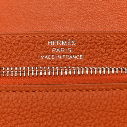 Hermes Togo Dogon Compact Wallet Orange 6 of 8