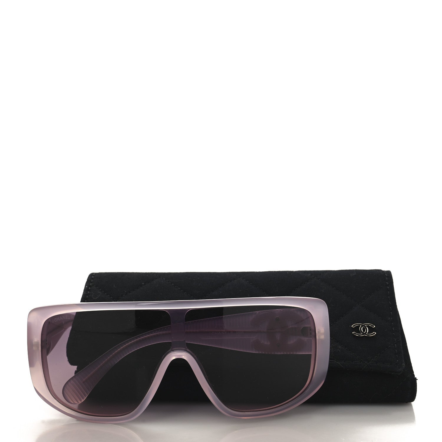 Chanel Acetate Shield Sunglasses 5495 Light Pink 7 of 7