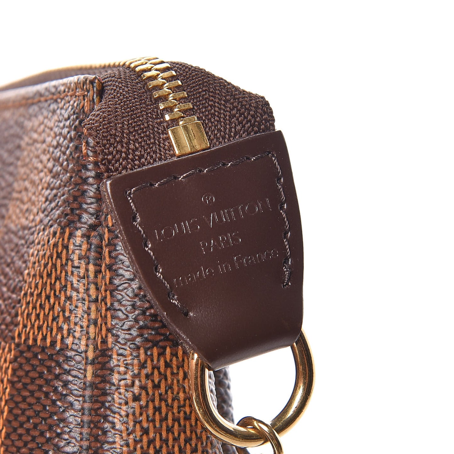 Damier Ebene Complice Trunks and Bags Mini Pochette Accessories Red