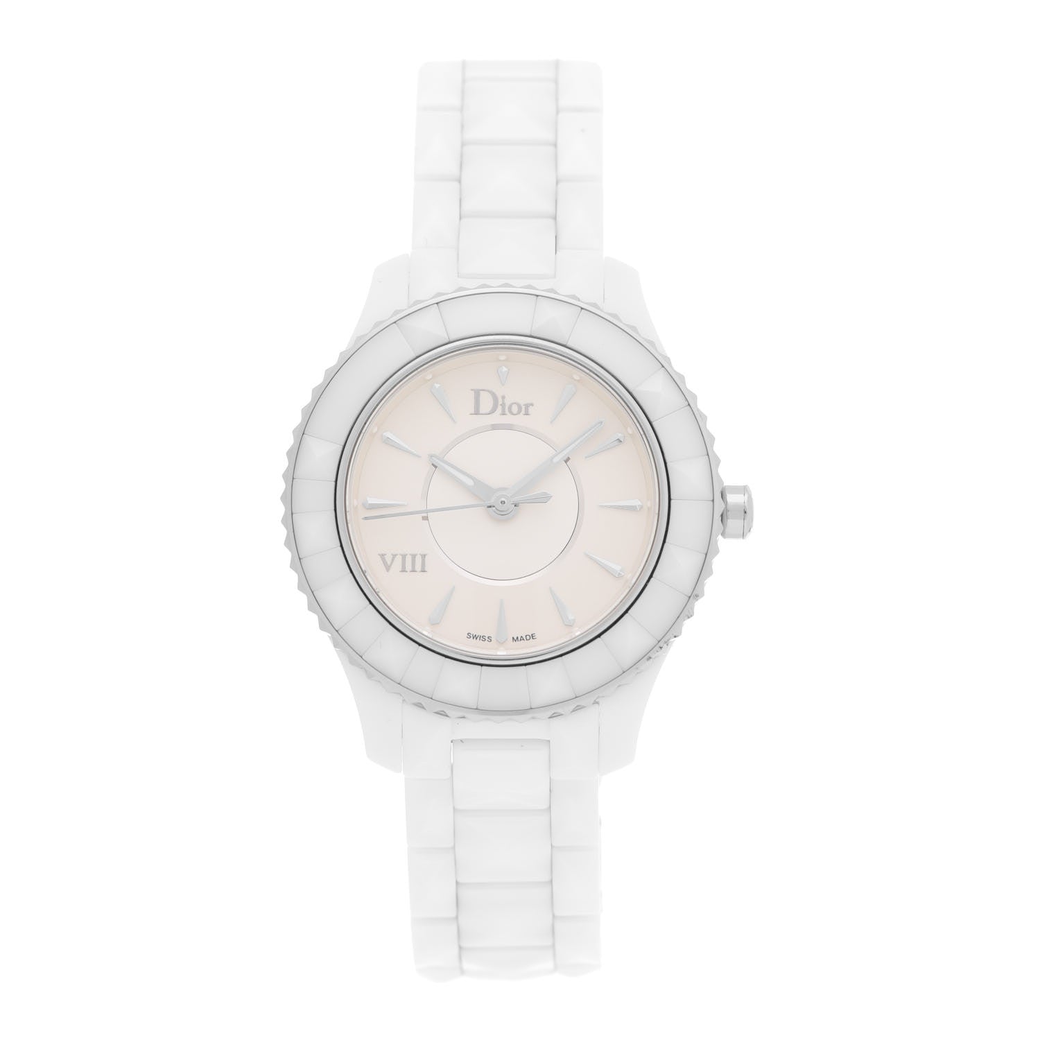 Christian Dior Stainless Steel Ceramic 33mm Dior VIII Quartz Watch White 1 of 4