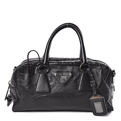 Prada Nappa Antique Bowler Black 1 of 10