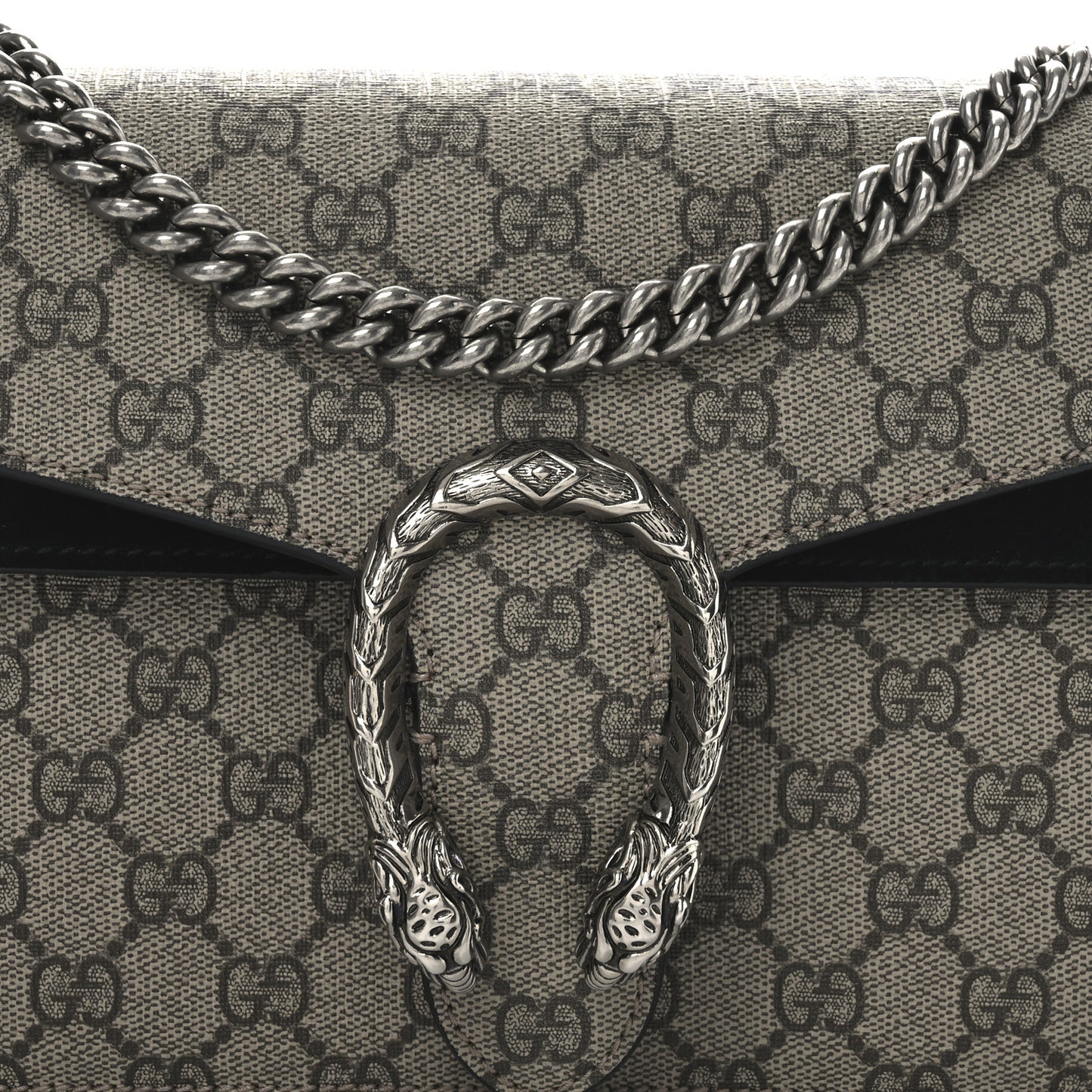 GG Supreme Monogram Small Dionysus Shoulder Bag Black