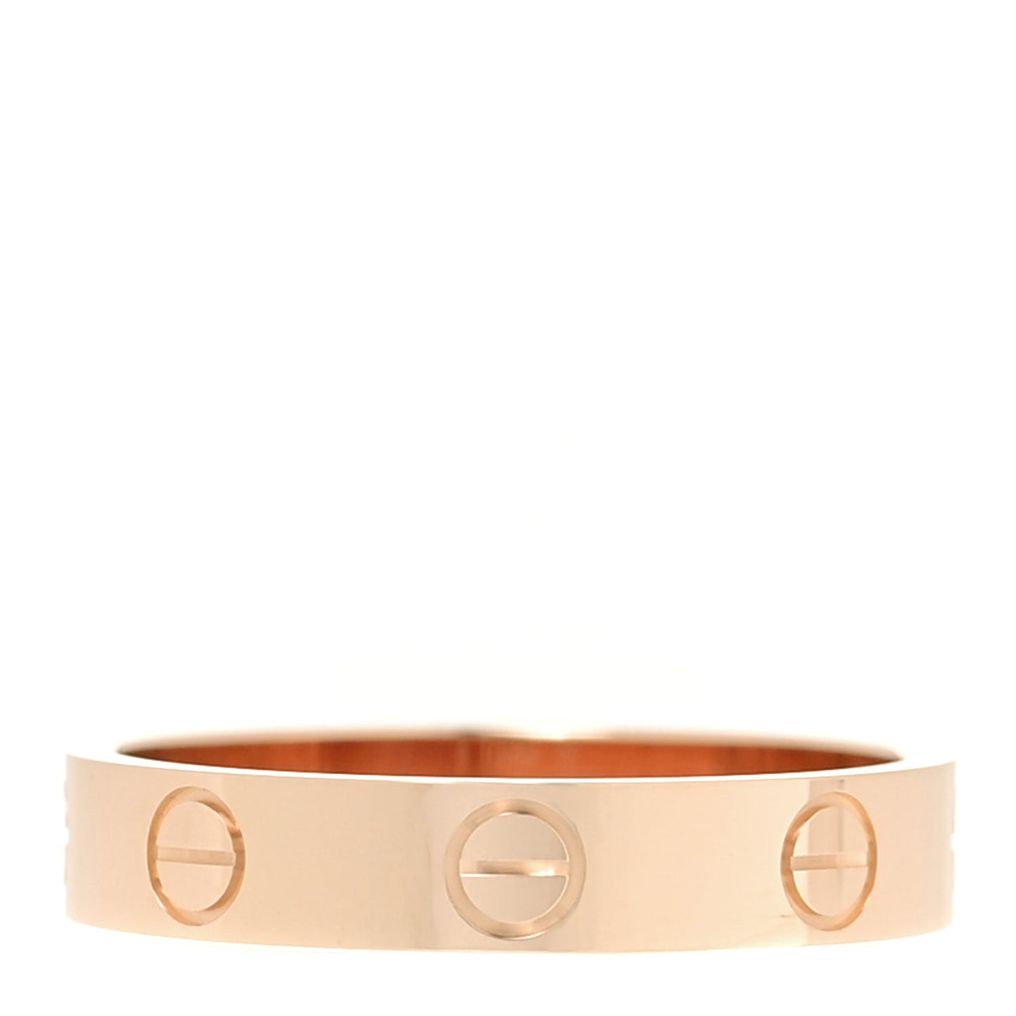 18K Pink Gold 3.5mm LOVE Wedding Band Ring 52 6