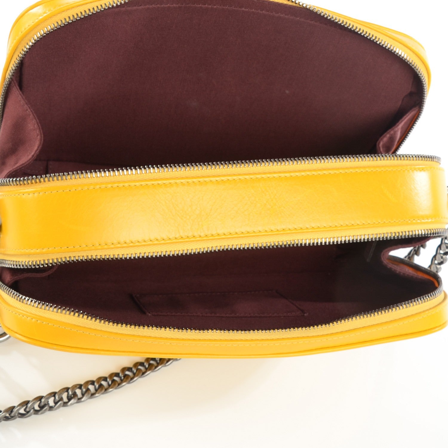 Chanel Glazed Calfskin Quilted Large Coco Boy Camera Bag Yellow 8 of 13