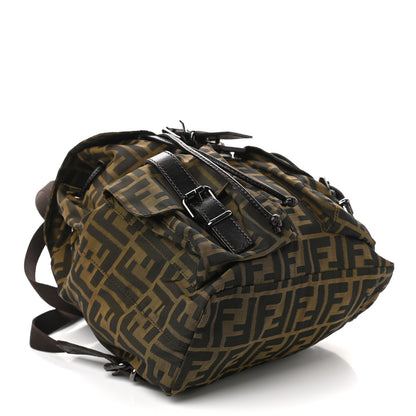 Fendi Zucca Drawstring Flap Backpack Tobacco 4 of 9