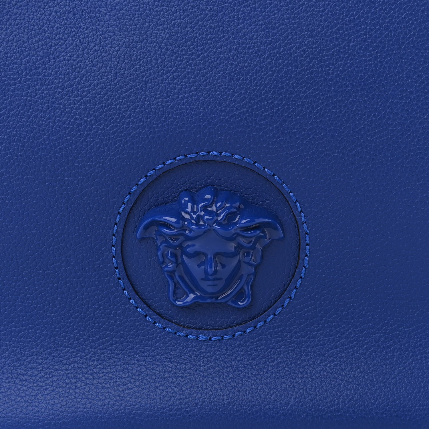 Versace Calfskin La Medusa Medium Hobo Crossbody Lapis 7 of 11