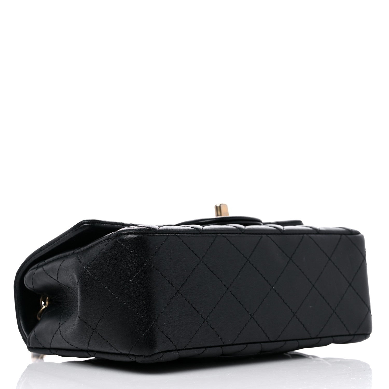 Chanel Lambskin Quilted Mini Rectangular Flap Black 4 of 9