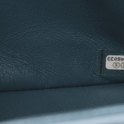 Chanel Tweed Quilted Egyptian Mini Rectangular Flap Turquoise 7 of 11