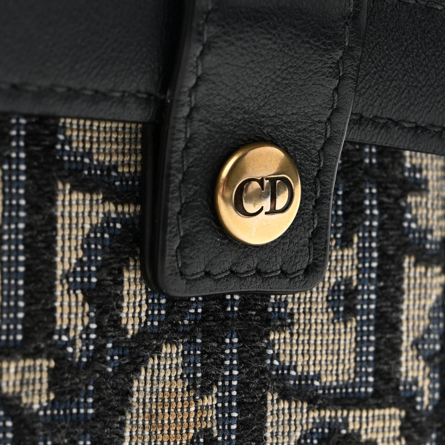 Christian Dior Oblique Saddle Belt Bag Blue 12 of 14