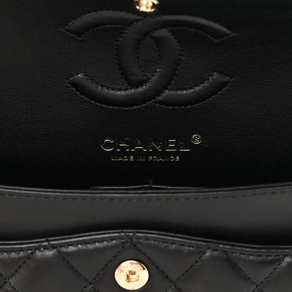 Chanel Lambskin Quilted Small Double Flap Black 6 of 16